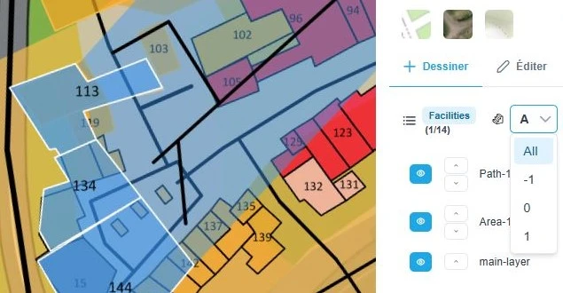 Layer Manager floor filter