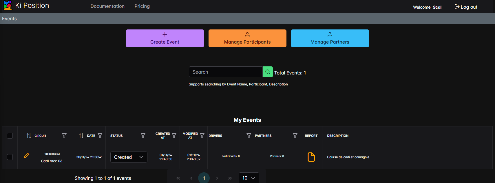 Event Modification