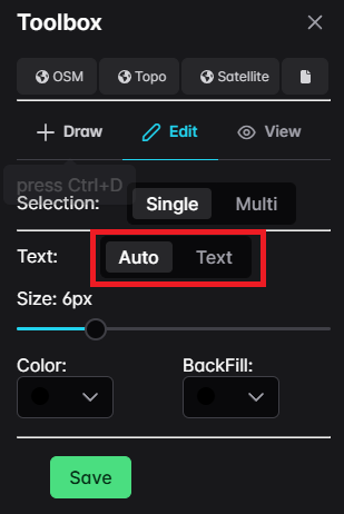Map Text Manual