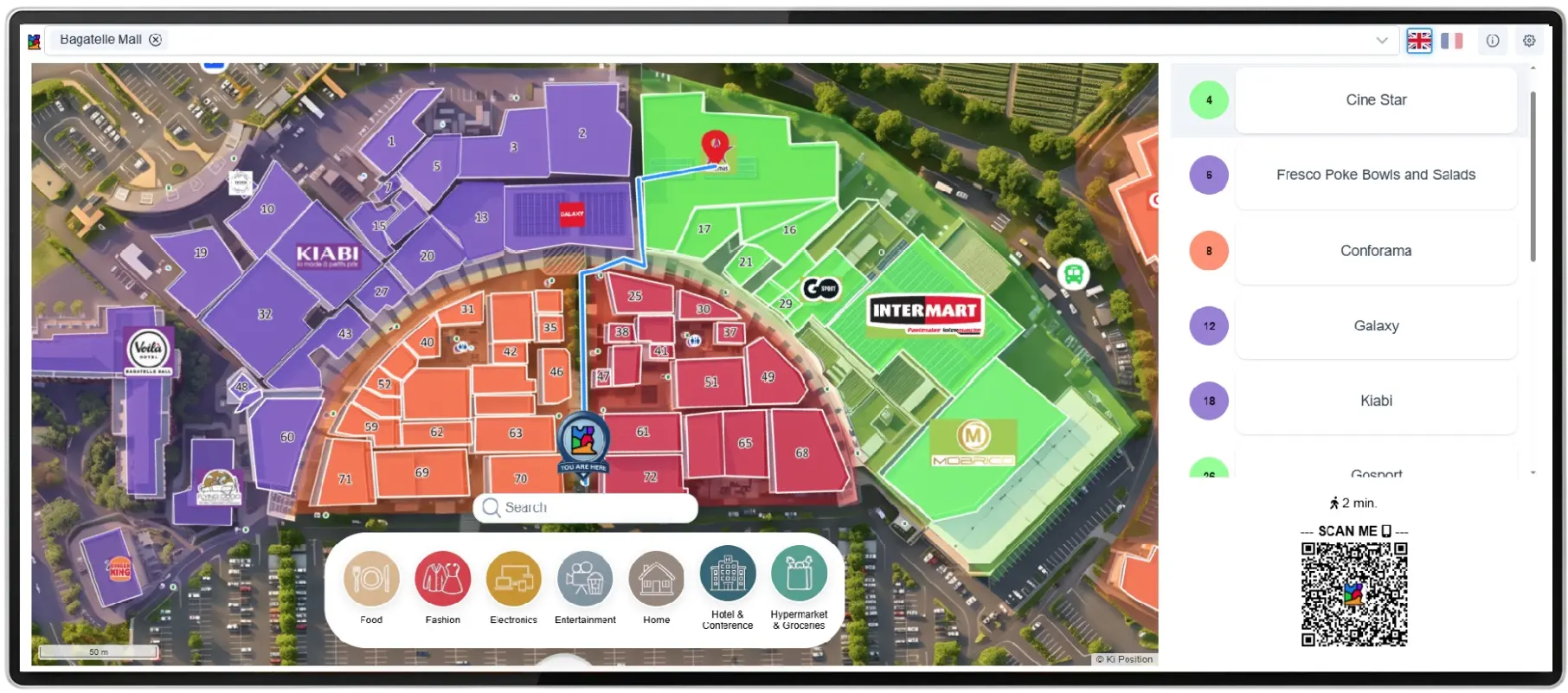 Interactive Kiosk Map Preview